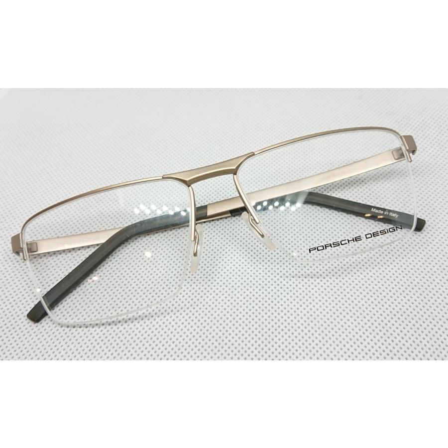 《国内正規品》PORCHE DESIGN ポルシェデザイン　眼鏡フレーム　P8304　度付きレンズ可能　55サイズ　イタリア製 国内正規品