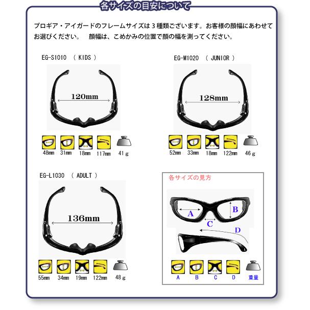 PROGEAR EYEGUARD(プロギア アイガード）スポーツメガネ PEG-L1030 Lサイズ（大人用）テンプルタイプ　スポーツから目を守る |  | 06