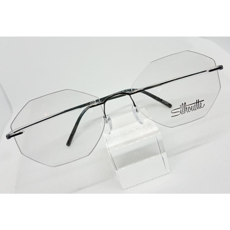 Silhouette シルエット Essence 眼鏡 メガネ フレームレス 超軽量 メガネ フレーム 5523-GQ-9046 サイズ48 度付可  ブラック 縁なし :sil0008a:横ガオ - 通販 - Yahoo!ショッピング