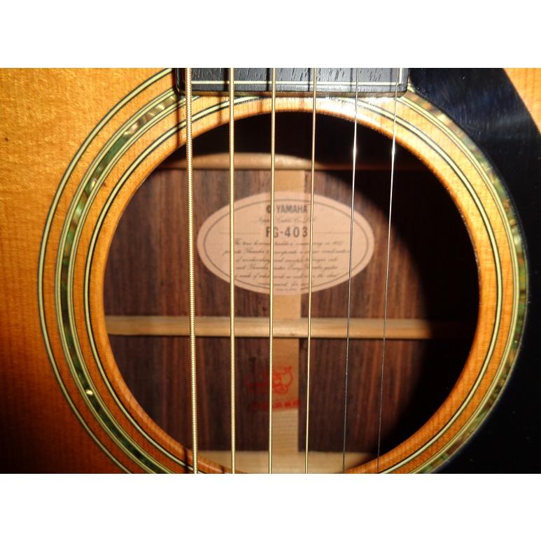 YAMAHA FG-403 大変魅力的なジャパビン 調整済! 新品ペグ YAMAHA FG-403 大変魅力的なジャパビン 調整済! 新品ペグ