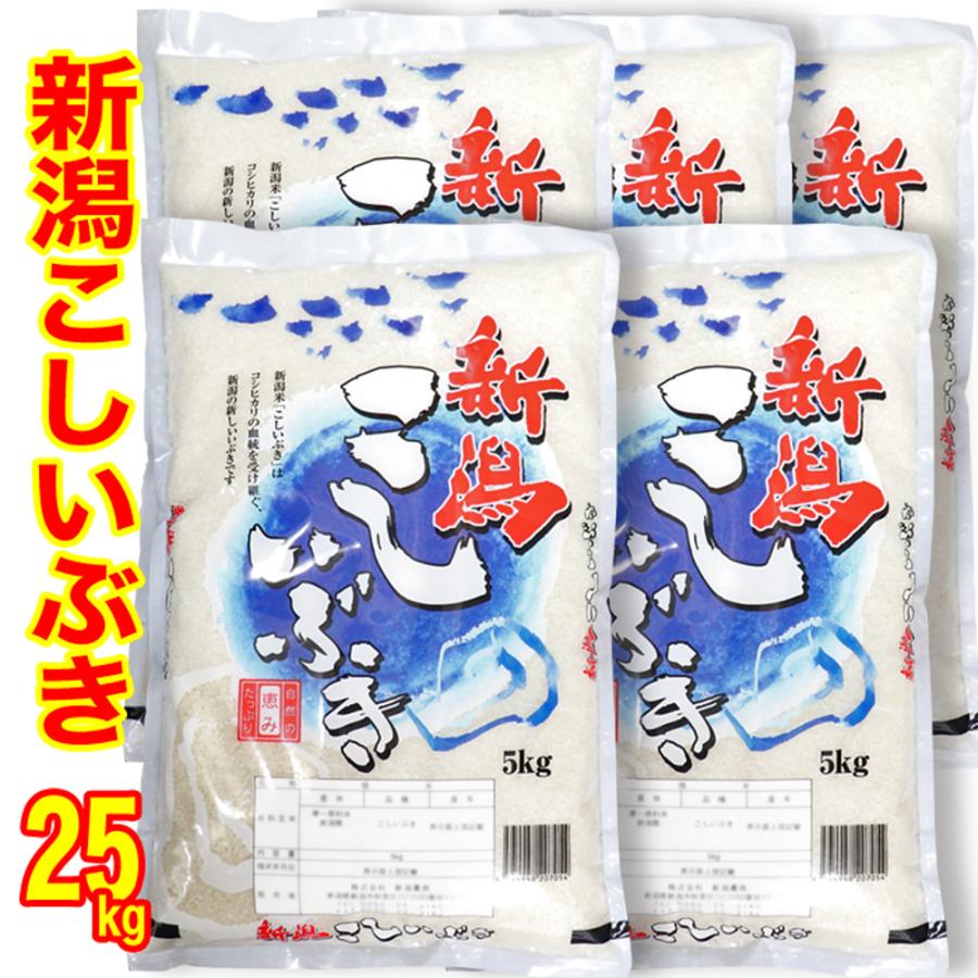 ☆五ツ星お米マイスター厳選米  令和５年産 新潟県産 こしいぶき 25kg (5kg×5)  白米 精米  精米仕立て 産地直送便 低温倉庫管理米 新潟米｜yokogoshi