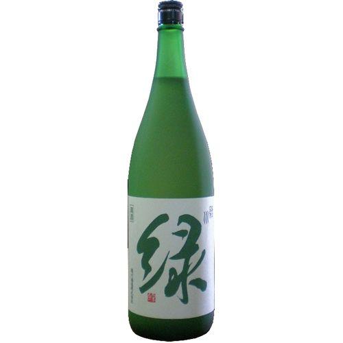 （新品）「雪洞貯蔵酒 緑」1800ml  宅配用の破損防止箱代は無料です。緑川 純米吟醸酒 緑川 日本酒｜yokogoshi