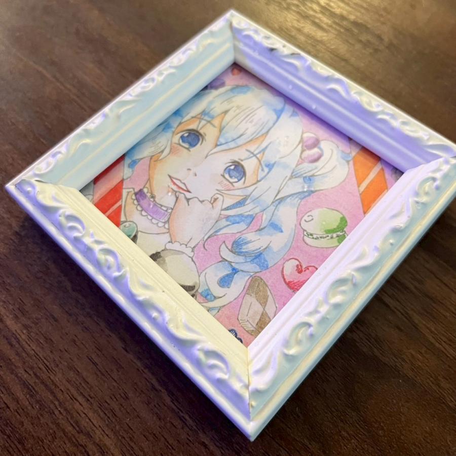 木彫りフレーム 絵画 2枚セット 楽天市場】作品 木製 額縁 2個セット