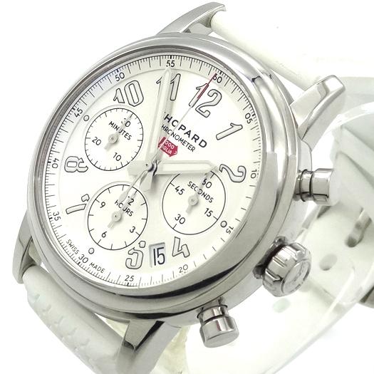 ショパール ミッレミリア クラシック クロノグラフ 腕時計 ステンレス ラバー シルバー ホワイト 白 ウォッチ 8588 Chopard Chopard（ショパール） ミッレミリア クラシック クロノグラフ 腕時計