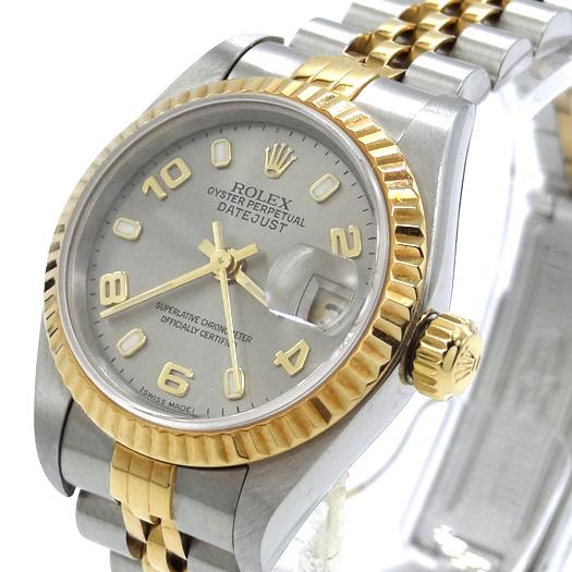 ROLEX ロレックス デイトジャスト 79173 K番 グレー文字盤 ステンレス  