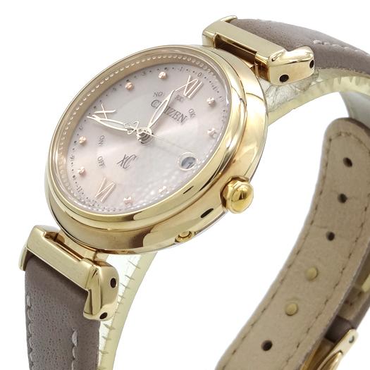 シチズン XC クロスシー mizuコレクション 腕時計 チタン レザー ベージュ ES9462-07A CITIZEN 横浜BLANC XC シチズン クロスシー mizuコレクション 腕時計 チタン レザー