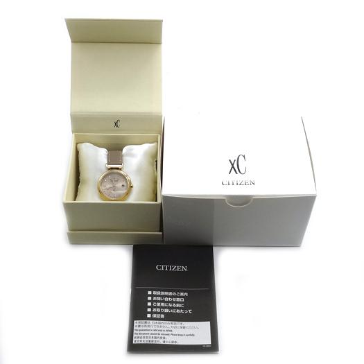シチズン XC クロスシー mizuコレクション 腕時計 チタン レザー ベージュ ES9462-07A CITIZEN 横浜BLANC シチズン クロスシー ミズコレクション ES9462-07A レディース