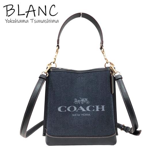 COACH（コーチ） モリ― バケット 22 2WAY デニム レザー デニムブルー
