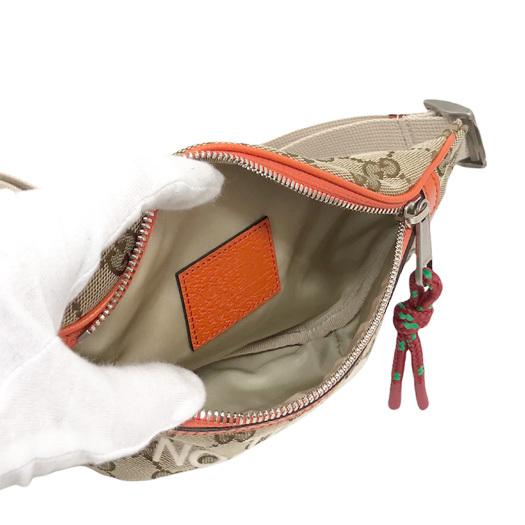 GUCCI グッチ×ノースフェイス ウエストポーチ GGキャンバス
