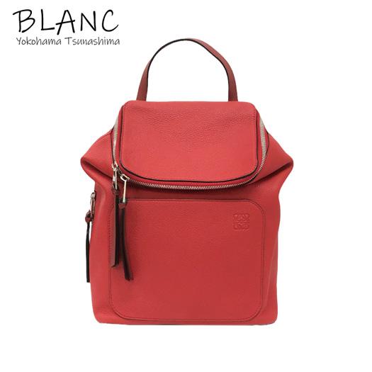 極美品　ロエベ レザー ゴヤ バックパック ロエベ ゴヤ レザー バックパック/リュック ブラウン WU019732