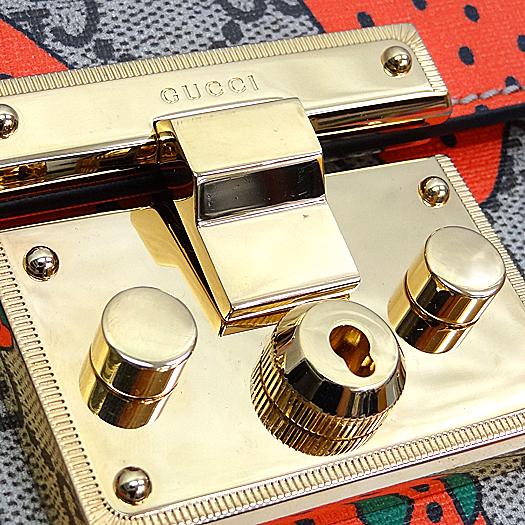 グッチ パドロック GGスモール ショルダーバッグ GGスプリーム レザー ベージュ ストロベリー いちご柄 409487 GUCCI（グッチ） パドロック GGスモール ショルダーバッグ GG