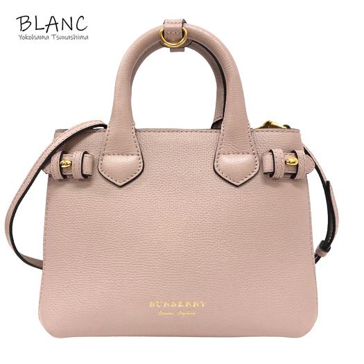 BURBERRY バーバリー スモール バナー 2WAYトート（チェック柄）レザー 
