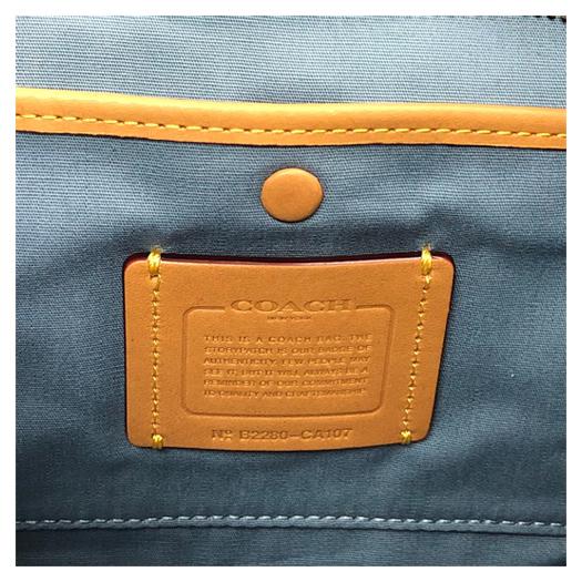 【送料無料】【極美品】コーチ タリ バケット バッグ シグネチャーデニム ブルー CA107 横浜BLANC COACH（コーチ） タリ バケット バッグ シグネチャーデニム ブルー