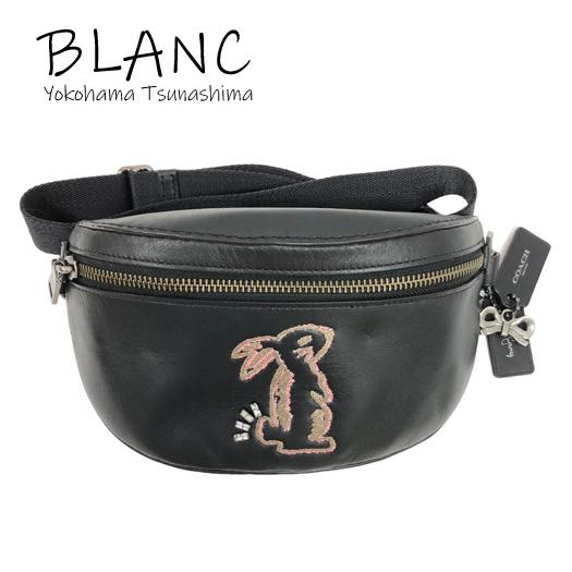 COACH（コーチ） セレーナゴメス ウエストバッグ ウィズバニー レザー