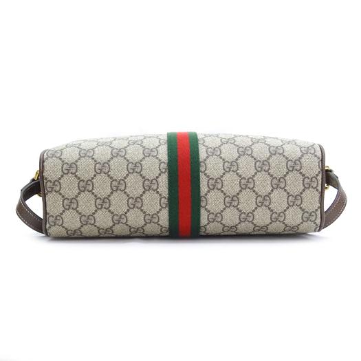 グッチ オフディア GGスプリーム ショルダーバッグ レザー ベージュ シェリーライン 517080 GUCCI - グッチ オフディア GGスプリーム ショルダーバッグ レザー