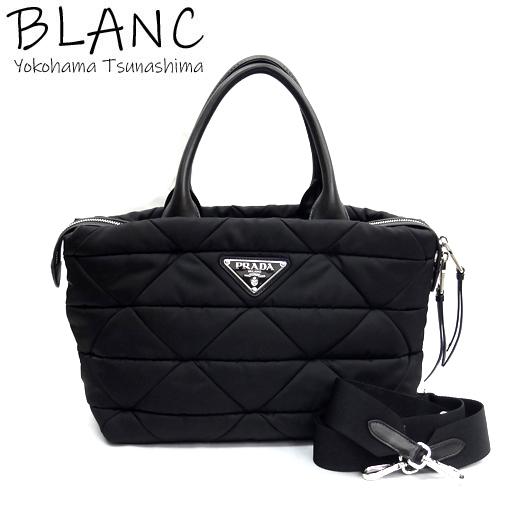 プラダ PRADA トートバッグ Re Nylon パデッド 2WAY 1BG436 ブラック goldplazajp_itxo5ot9unj8