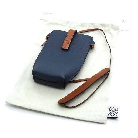 LOEWE ロエベ ゲートポケット ショルダーバッグ フォンケース レザー 