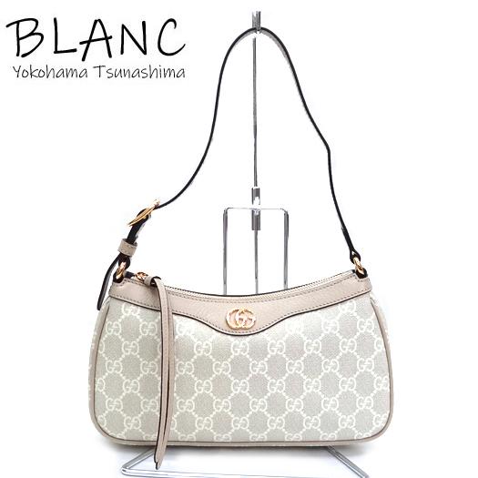 GUCCI ショルダーバッグ ベージュ/ホワイト GUCCI ショルダーバッグ ベージュ/ホワイト