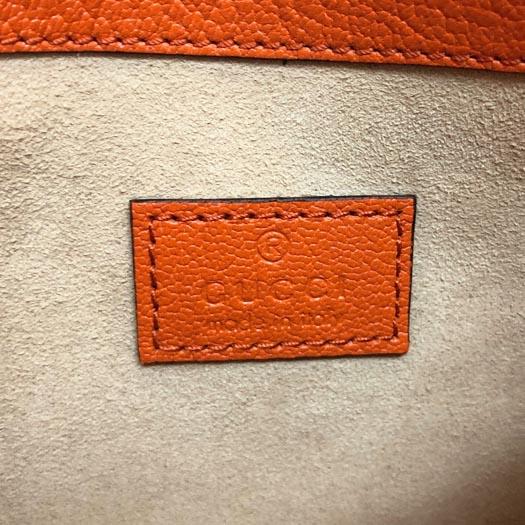 グッチ アフロディーテ ミニ ワンショルダーバッグ GGマーモント レザー オレンジ 739076 GUCCI 横浜BLANC GUCCI（グッチ） アフロディーテ ミニ ワンショルダーバッグ GG