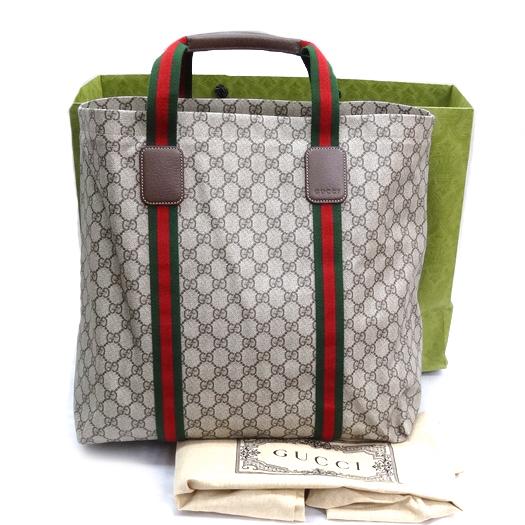 GUCCI（グッチ） GGテンダー ミディアムトートバッグ GGスプリーム