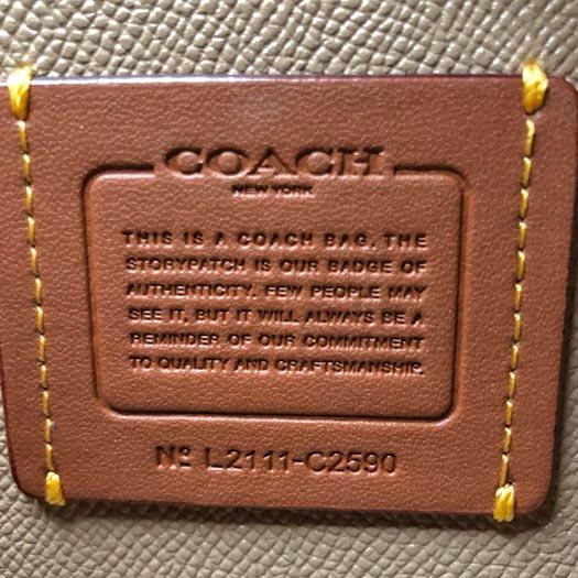 コーチ ウィロウ 2WAYショルダーバッグ レザー グレー C2590 COACH 横浜BLANC COACH（コーチ） ウィロウ 2WAYショルダーバッグ レザー グレー C2590
