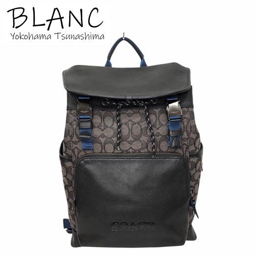 COACH（コーチ） リーグ フラップ バックパック シグネチャー レザー