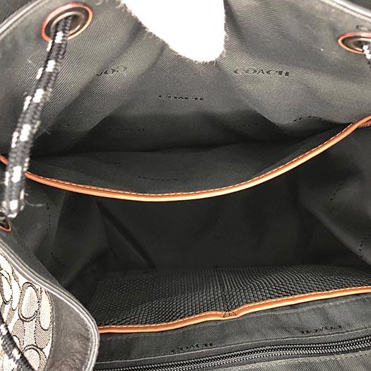 コーチ リーグ フラップ バックパック シグネチャー レザー キャンバス ブラック C3793 COACH 横浜BLANC COACH（コーチ） リーグ フラップ バックパック シグネチャー レザー
