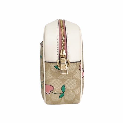 コーチ ジェイミー カメラバッグ チェリー ショルダーバッグ レザー ベージュ ホワイト CF423 COACH 横浜BLANC COACH（コーチ） ジェイミー カメラバッグ チェリー ショルダーバッグ