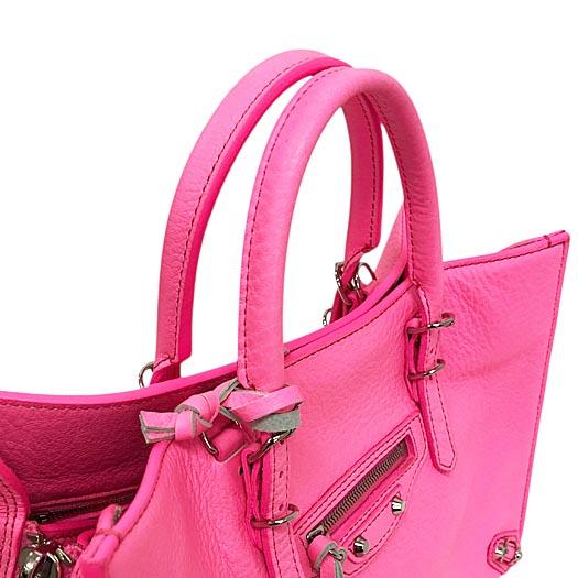 美品 バレンシアガ  ペーパー A6 2WAY ハンドバッグ パープル  ピンク BALENCIAGA BAG - 美品 バレンシアガ ペーパー A6 2WAY ハンドバッグ