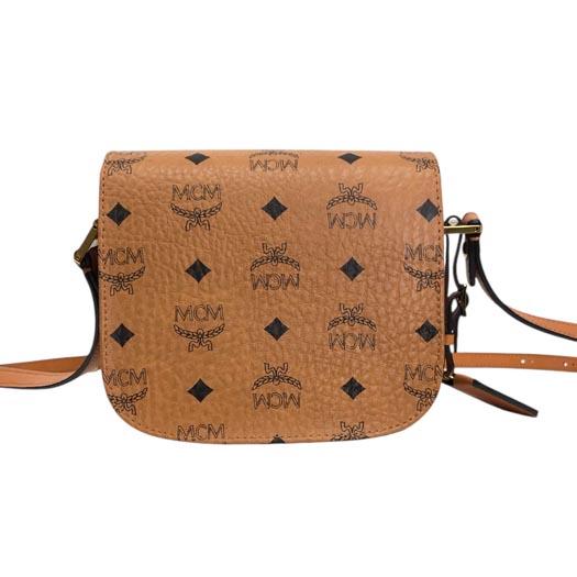 MCM パトリシア ヴィセトス レザーショルダー バッグ レザー コニャック ブラウン MWS6SPA04CO001 横浜BLANC MCM（エムシーエム） パトリシア ヴィセトス レザーショルダー バッグ