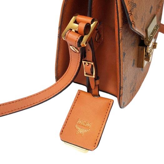 MCM パトリシア ヴィセトス レザーショルダー バッグ レザー コニャック ブラウン MWS6SPA04CO001 横浜BLANC MCM（エムシーエム） パトリシア ヴィセトス レザーショルダー バッグ