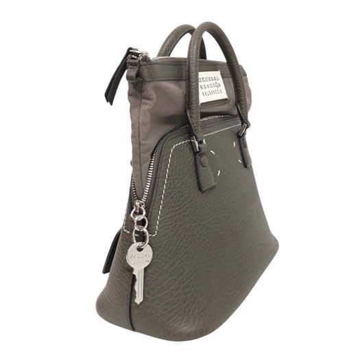 Maison Margiela（メゾンマルジェラ） 5AC ミニバッグ レザー グレー  