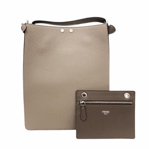 フェンディ ピーカブー エックスライト スモール 2wayショルダー レザー グレージュ ハンドバッグ FENDI 横浜BLANC FENDI（フェンディ） ピーカブー エックスライト スモール 2way