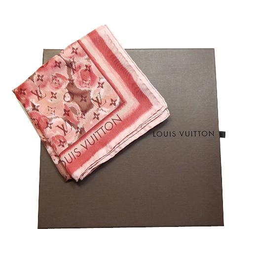 LOUIS VUITTON ルイ ヴィトン スカーフ イカットフラワー シルク LOUIS VUITTON ルイ ヴィトン スカーフ イカットフラワー シルク