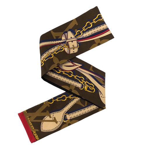 LOUIS VUITTON 美品 バンドー スカーフ トリビュート LOUIS VUITTON ルイ ヴィトン トリビュート トゥー バンドー