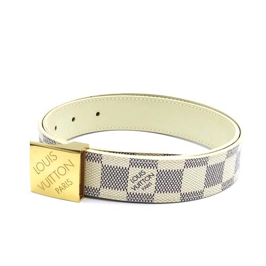 ルイヴィトン ベルト 白 LOUIS VUITTON ルイヴィトン モノグラム・シャドウ ベルト