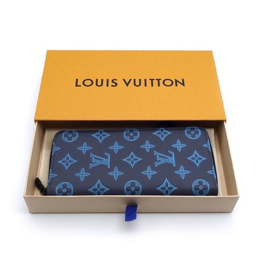 新品 ルイヴィトン Louis Vuitton 長財布 ジッピーウォレット・ヴェルティカル ブルーネイビーリバー LOUIS VUITTON - 新品 ルイヴィトン Louis Vuitton 長財布 ジッピー
