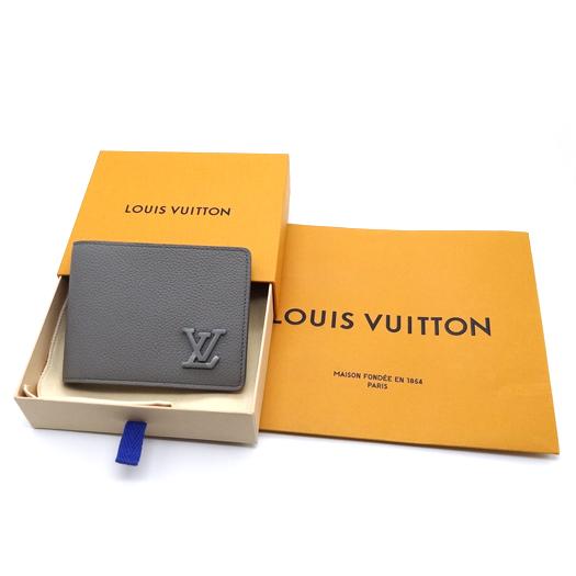 【美品】ルイヴィトン 折財布 アエログラム ポルトフォイユ ミュルティプル LOUIS VUITTON ルイ ヴィトン アエログラム ポルトフォイユ