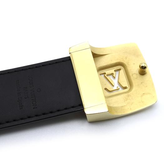ルイヴィトン　サンチュール　LV カット　ベルト　モノグラム　ゴールド LOUIS VUITTON（ルイ・ヴィトン） サンチュール LVカット ベルト