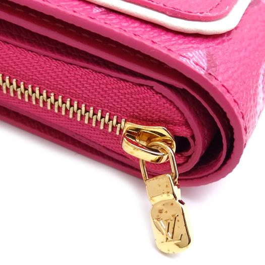 ルイヴィトン ポルトフォイユ ルー 二つ折り財布 モノグラム フォールフォーユー フューシャ M81472 LOUIS VUITTON 横浜BLANC LOUIS VUITTON（ルイ・ヴィトン） ポルトフォイユ ルー 二つ折り財布