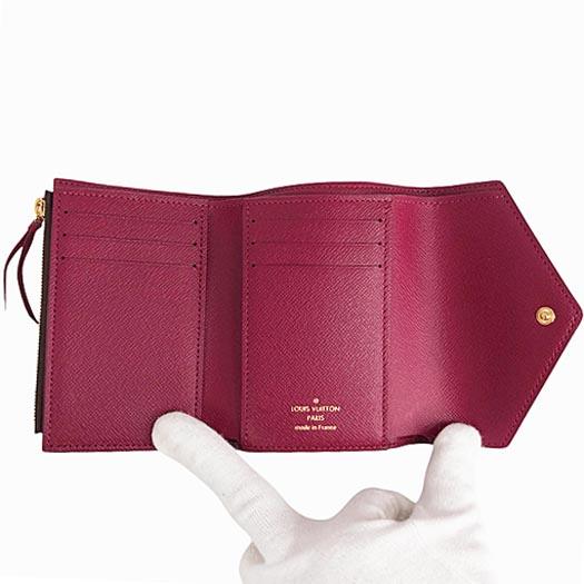 ルイヴィトン 折財布 ポルトフォイユ ヴィクトリーヌ モノグラム フューシャ LOUIS VUITTON（ルイ・ヴィトン） ポルトフォイユ ヴィクトリーヌ