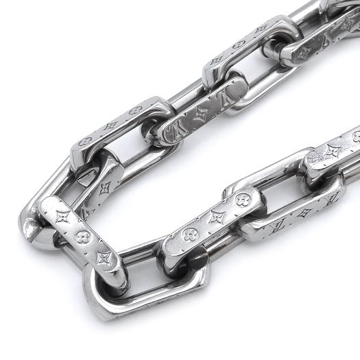 LOUIS VUITTON チェーン ブレスレット モノグラム M00308 LOUIS VUITTON ルイ・ヴィトン ステンレススチール チェーン