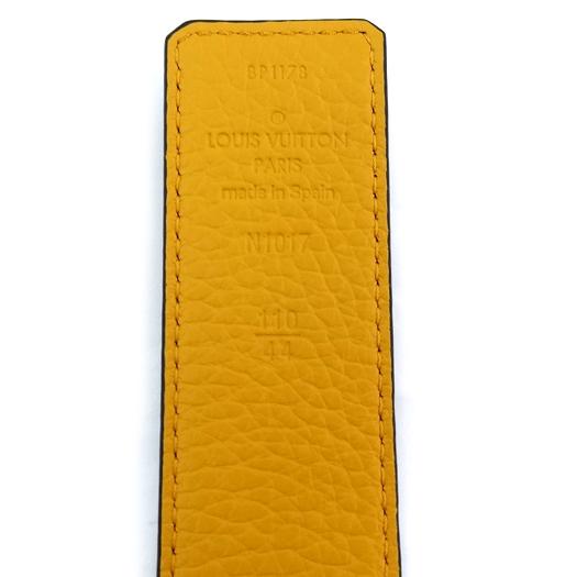 ルイヴィトン サンチュール LV イニシャル リバーシブルベルト 35mm #110 ダークブラウン イエロー N1017 横浜BLANC LOUIS VUITTON（ルイ・ヴィトン） サンチュール LV イニシャル
