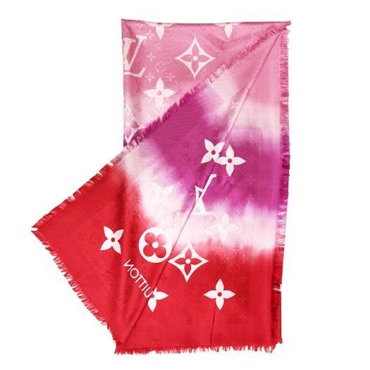 LOUIS VUITTON ルイヴィトン LVエスカル 大判ストール シルク