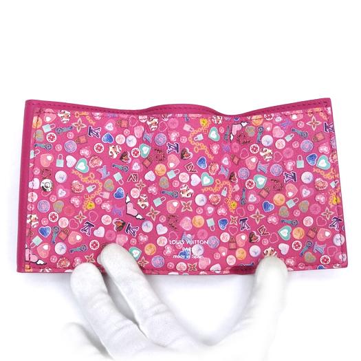 ルイヴィトン ポルトフォイユ ロックミニ 三つ折り財布 カーフレザー ローズマイアミ ピンク シルバー金具 M81886 LOUIS VUITTON LOUIS VUITTON（ルイ・ヴィトン） ポルトフォイユ ロックミニ 三つ折り
