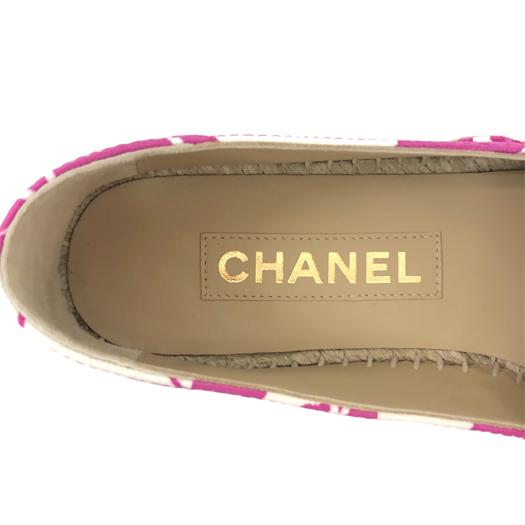 CHANEL シャネル エスパドリーユ フラットシューズ #37 23.5cm CHANEL シャネル エスパドリーユ フラットシューズ #37 23.5cm