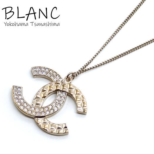 CHANEL シャネル ラインストーン ココマーク ネックレス メタル  