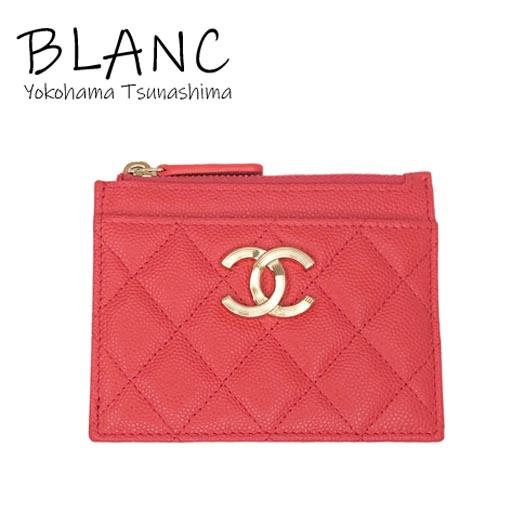 シャネル CHANEL キーケース カードケース キャビアスキン 赤 CHANEL(シャネル) / マトラッセ/キャビアスキン/カードケース/レザー