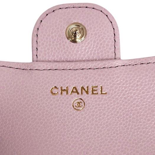【超極美品】CHANEL タイムレスクラシック　三つ折り財布　キャビアスキン　白 CHANEL - 【超極美品】CHANEL タイムレスクラシック キャビアスキン 三