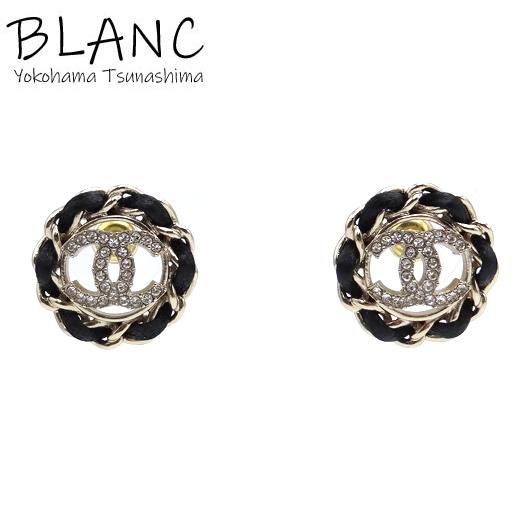CHANEL（シャネル） ココマーク ラインストーン ピアス メタル
